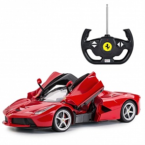 Машина на радиоуправлении Ferrari LaFerrari, со световыми эффектами, открываются двери, цвет красный, 1:14 (Rastar, 50100R) Машина на радиоуправлении Ferrari LaFerrari, со световыми эффектами, открываются двери, цвет красный, 1:14 (Rastar, 50100R)